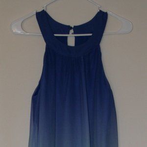 Venus - Blue dress with sheer overlay - XL